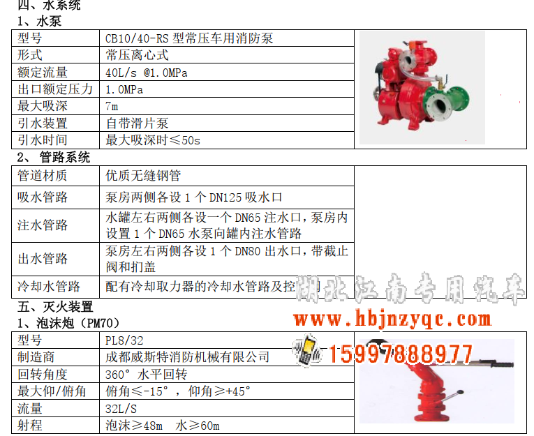 湖北江南2022年東風(fēng)天錦消防車評測